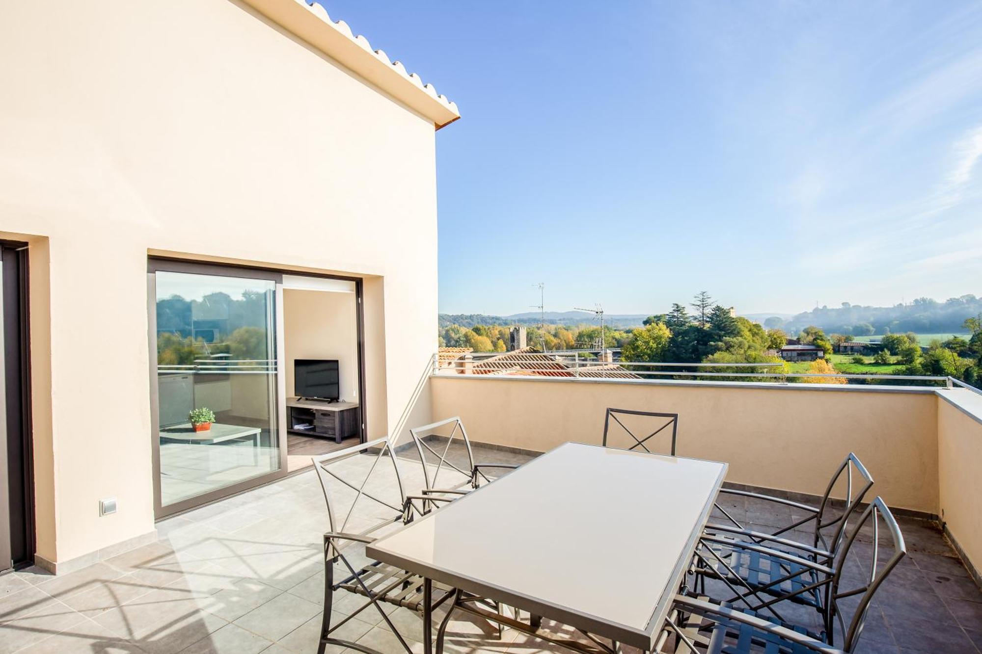 Can Cintet 3 Apartamento Con Terraza En Besalú Exteriér fotografie